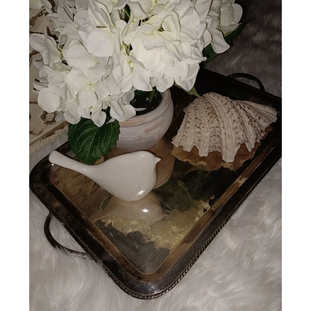 Pottery Barn large Silver Plate tray